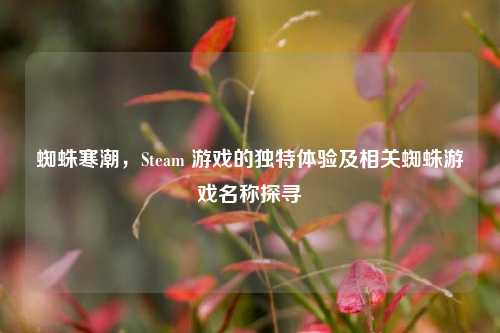 蜘蛛寒潮,Steam 游戏的独特体验及相关蜘蛛游戏名称探寻