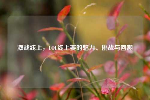 激战线上，LOL线上赛的魅力、挑战与回溯