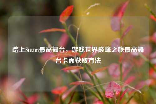 踏上Steam最高舞台,游戏世界巅峰之旅最高舞台卡面获取方法