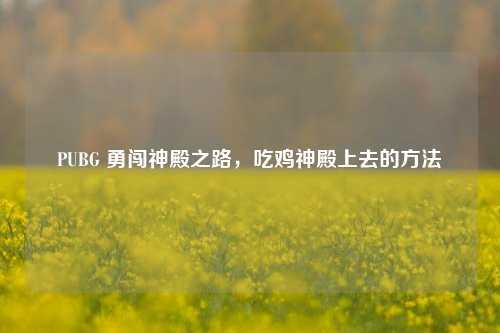 PUBG 勇闯神殿之路,吃鸡神殿上去的方法