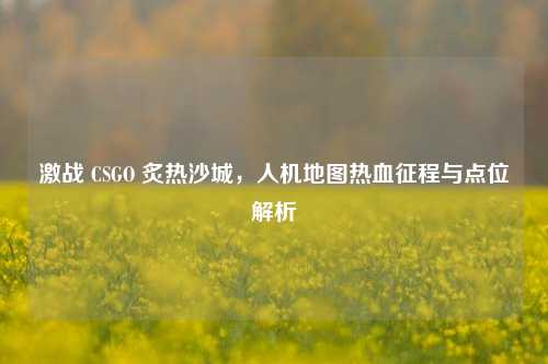 激战 CSGO 炙热沙城，人机地图热血征程与点位解析