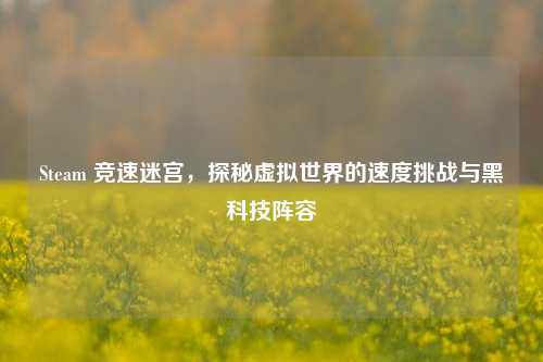 Steam 竞速迷宫，探秘虚拟世界的速度挑战与黑科技阵容