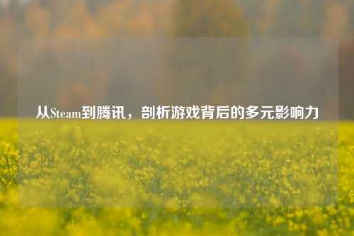 从Steam到腾讯,剖析游戏背后的多元影响力