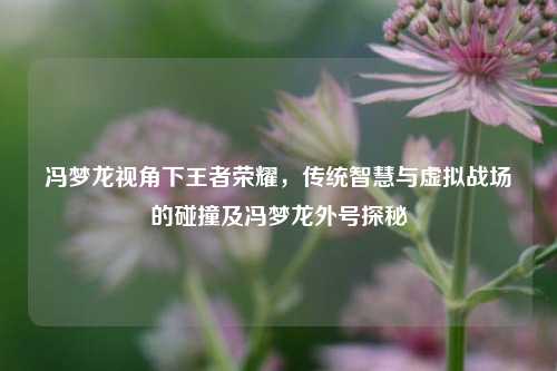 冯梦龙视角下王者荣耀，传统智慧与虚拟战场的碰撞及冯梦龙外号探秘