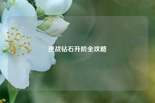 逆战钻石升阶全攻略