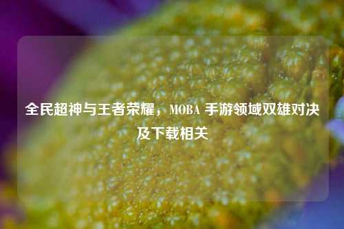全民超神与王者荣耀，MOBA 手游领域双雄对决及下载相关