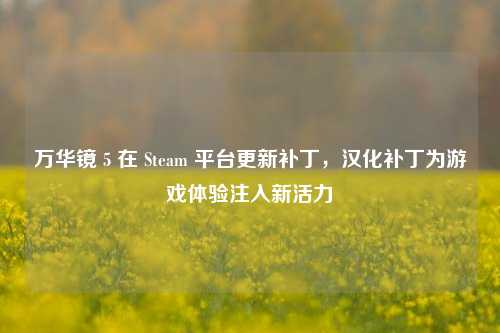 万华镜 5 在 Steam 平台更新补丁,汉化补丁为游戏体验注入新活力