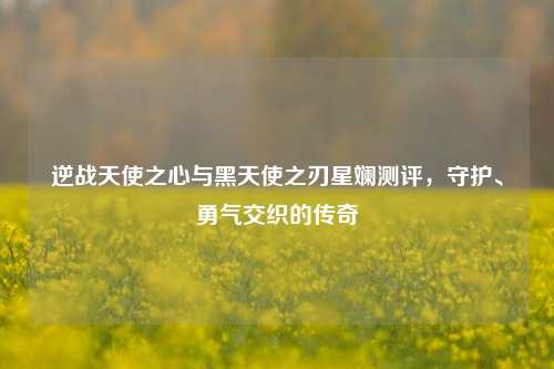 逆战天使之心与黑天使之刃星斓测评,守护、勇气交织的传奇