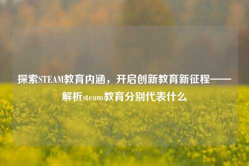 探索STEAM教育内涵，开启创新教育新征程——解析steam教育分别代表什么