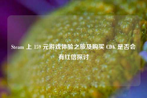 Steam 上 159 元游戏体验之旅及购买 CDK 是否会有红信探讨