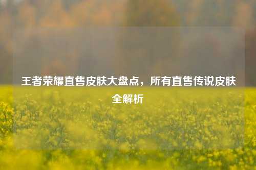 王者荣耀直售皮肤大盘点,所有直售传说皮肤全解析
