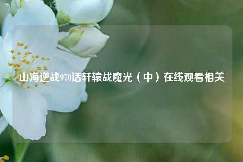 山海逆战970话轩辕战魔光（中）在线观看相关