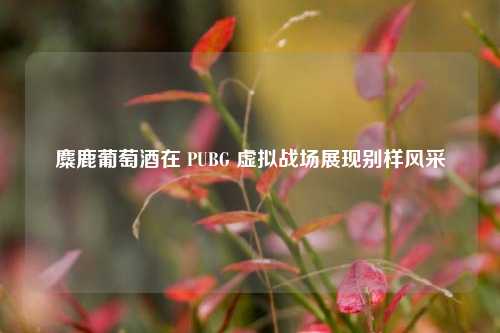 麋鹿葡萄酒在 PUBG 虚拟战场展现别样风采