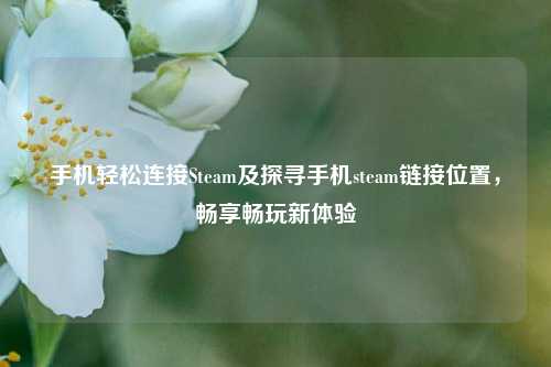 手机轻松连接Steam及探寻手机steam链接位置，畅享畅玩新体验