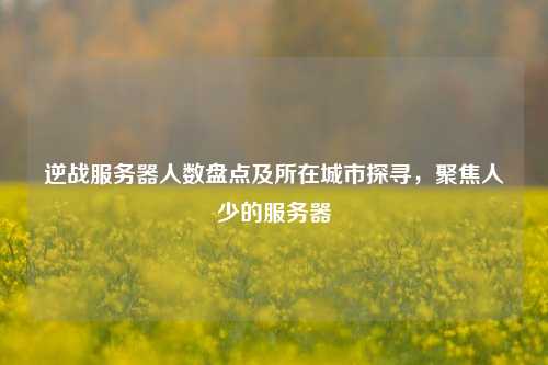 逆战服务器人数盘点及所在城市探寻,聚焦人少的服务器