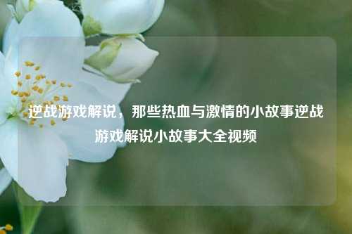 逆战游戏解说,那些热血与激情的小故事逆战游戏解说小故事大全视频