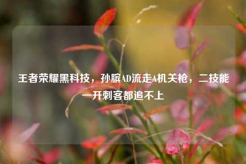 王者荣耀黑科技,孙膑AD流走A机关枪,二技能一开刺客都追不上